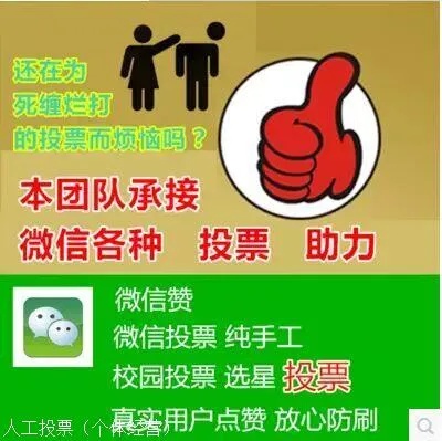 人工投票微信投票先付款 微信付费投票